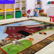 See My Barn Animals Photo Rug - KidCarpet.com